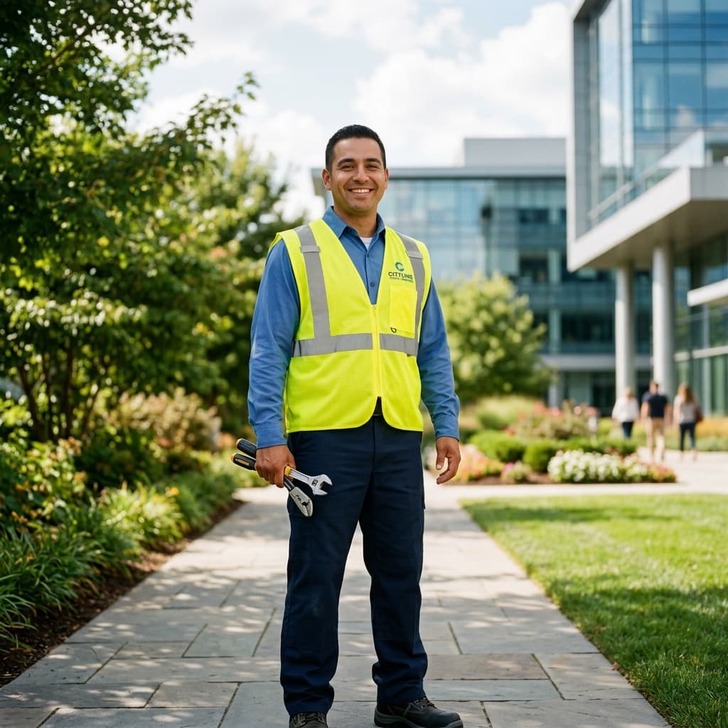 Smiling Worker
